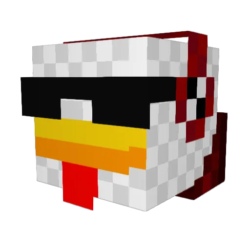 Hurley59 Minecraft avatar head, 3D render