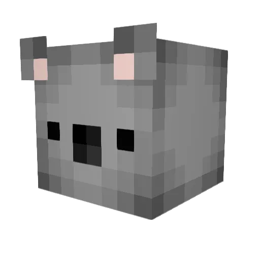 Hurloc Minecraft avatar head, 3D render