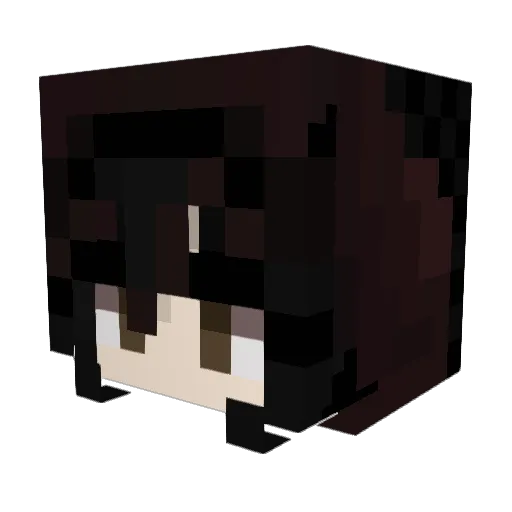 Hurma53 Minecraft avatar head, 3D render