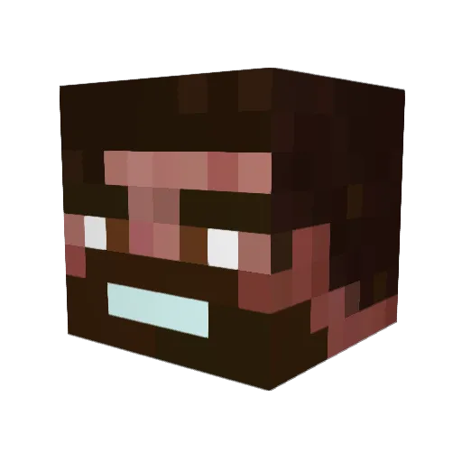 Hurmando Minecraft avatar head, 3D render