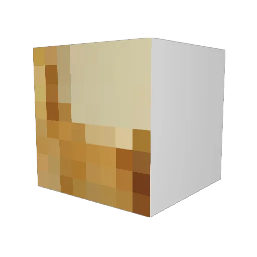 Hurmf Minecraft avatar head, 3D render