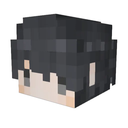 Hurmm Minecraft avatar head, 3D render