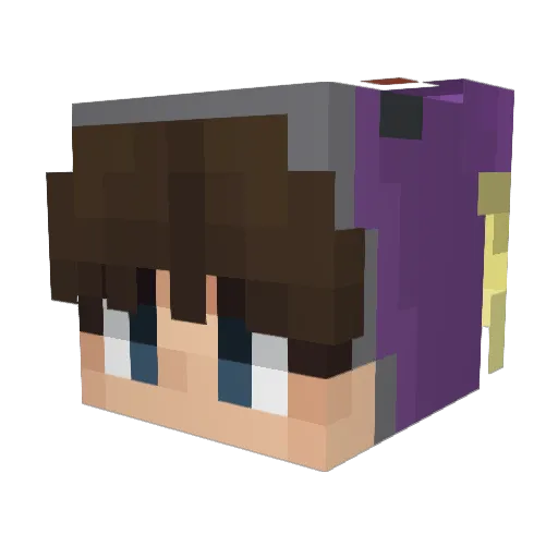 Hurmple Minecraft avatar head, 3D render