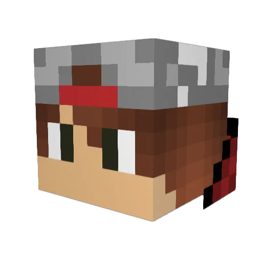 Hurricane253 Minecraft avatar head, 3D render