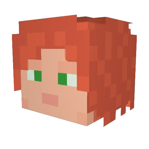 HurricaneH1 Minecraft avatar head, 3D render