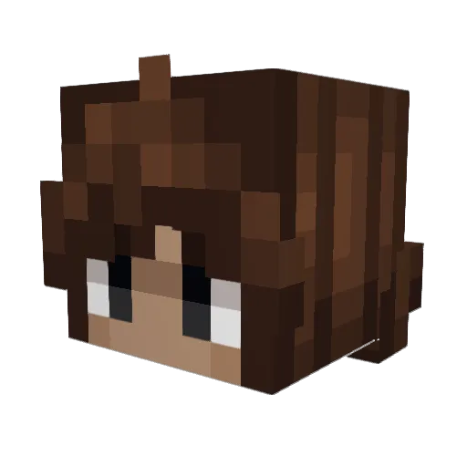 Hurricane_Kat Minecraft avatar head, 3D render