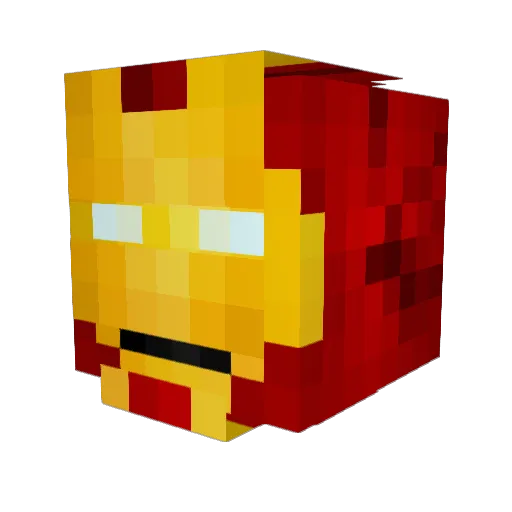 HurryGoGo Minecraft avatar head, 3D render