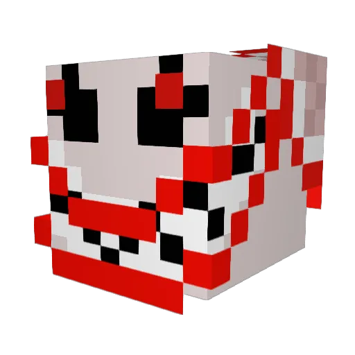 HurryingJackM Minecraft avatar head, 3D render