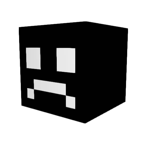 HurtWild Minecraft avatar head, 3D render