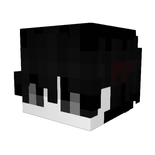 Hurtdown Minecraft avatar head, 3D render