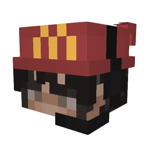 Hurtighanne Minecraft avatar head, 3D render