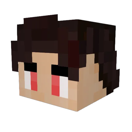 Husanle Minecraft avatar head, 3D render