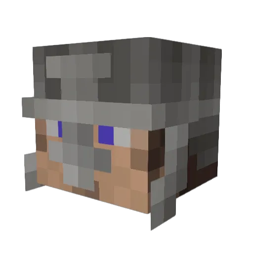 Husar247 Minecraft avatar head, 3D render