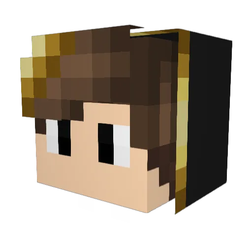 Huseyinn Minecraft avatar head, 3D render