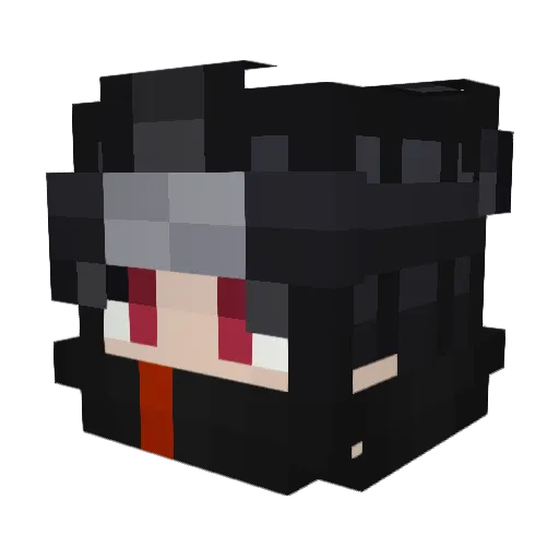 Husher1210 Minecraft avatar head, 3D render