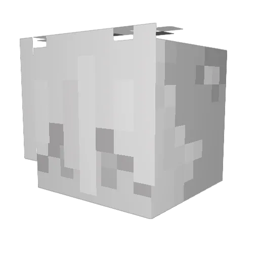 Hushsound Minecraft avatar head, 3D render