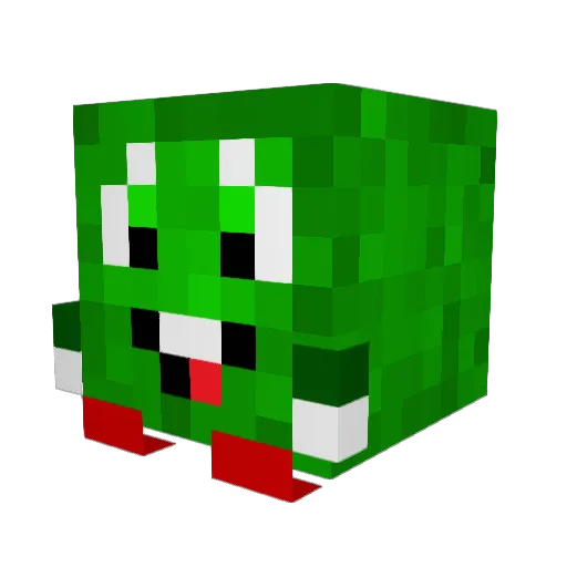 HuskDark Minecraft avatar head, 3D render