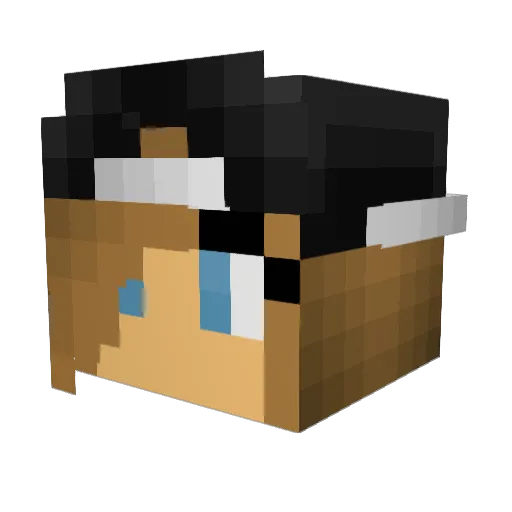 Husker013 Minecraft avatar head, 3D render