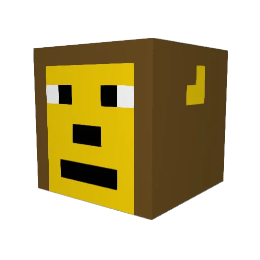 Huskman123 Minecraft avatar head, 3D render