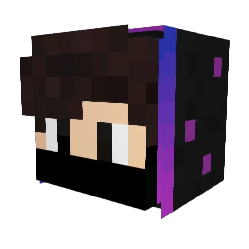 Husky004 Minecraft avatar head, 3D render