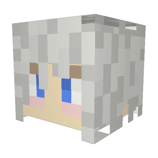 Husky0079 Minecraft avatar head, 3D render