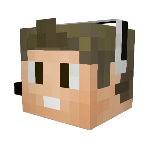 Husky0204 Minecraft avatar head, 3D render