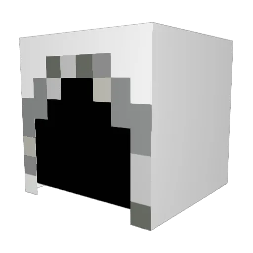 Husky1987 Minecraft avatar head, 3D render