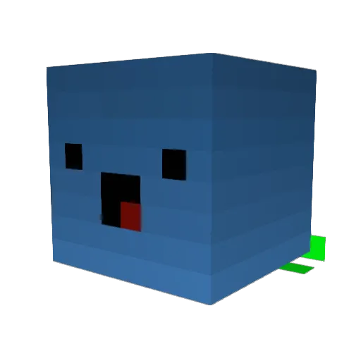 Husky6278 Minecraft avatar head, 3D render