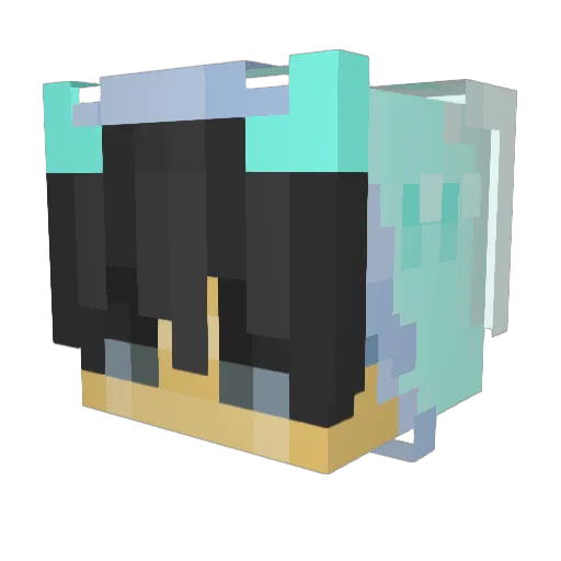 Husky846 Minecraft avatar head, 3D render