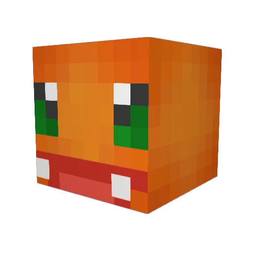 Husky8u Minecraft avatar head, 3D render