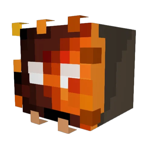 HuskyLiker Minecraft avatar head, 3D render