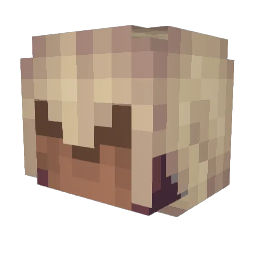 HuskyMedia Minecraft avatar head, 3D render
