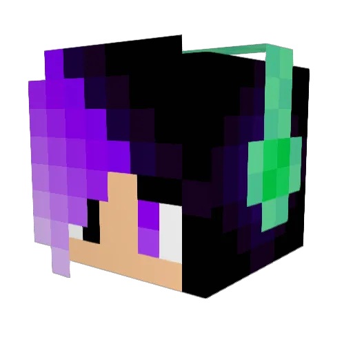 HuskyOut18 Minecraft avatar head, 3D render