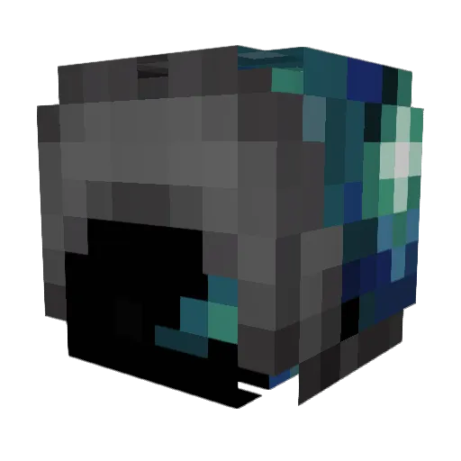 HuskySproink Minecraft avatar head, 3D render