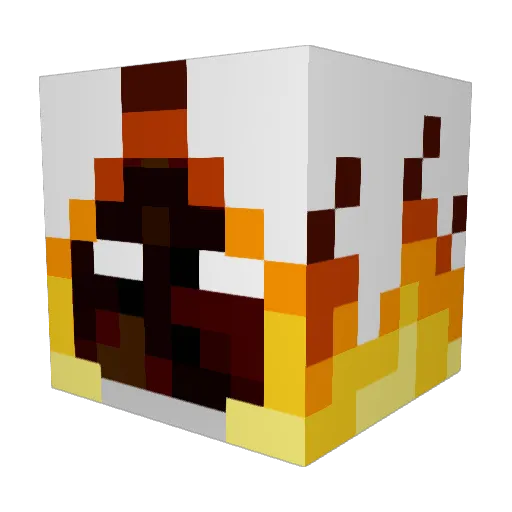 HuskyTigTroll Minecraft avatar head, 3D render
