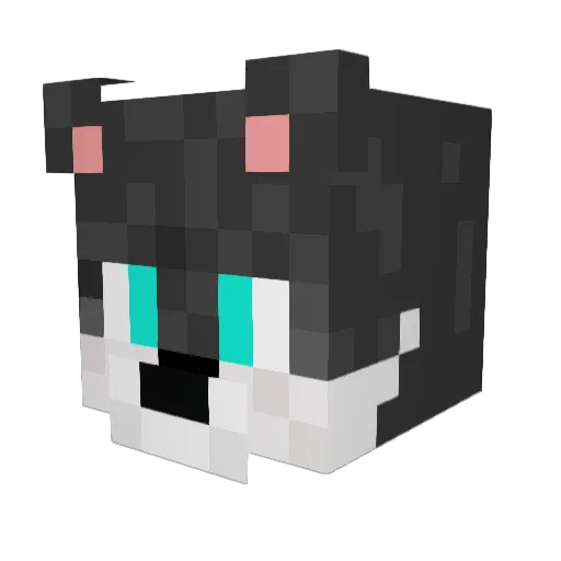 Husky_Girl_Howl Minecraft avatar head, 3D render
