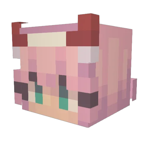 Huskycraft_MC Minecraft avatar head, 3D render