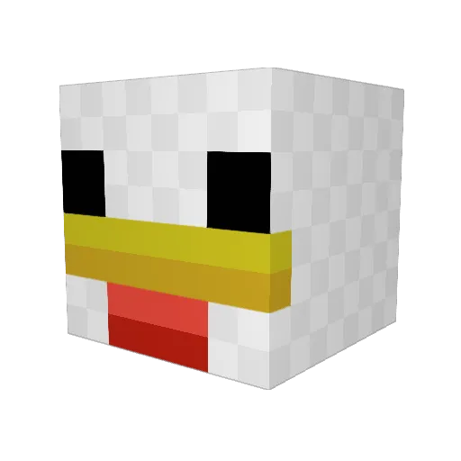 Husmic123 Minecraft avatar head, 3D render