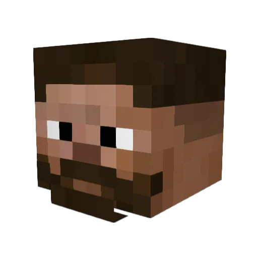 Husse277 Minecraft avatar head, 3D render