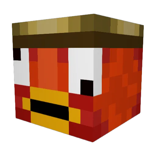 Husso223 Minecraft avatar head, 3D render