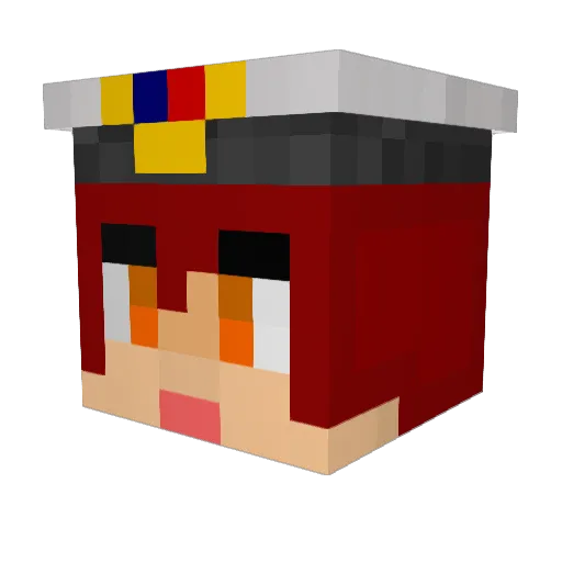 Hustler_M Minecraft avatar head, 3D render