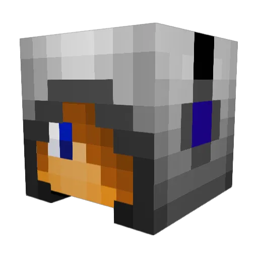 Hustonboys Minecraft avatar head, 3D render