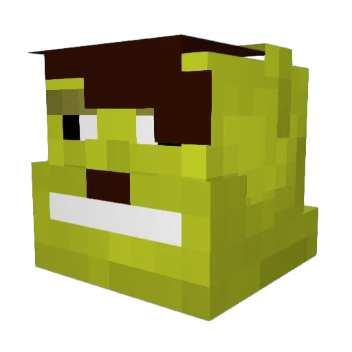 Hutch369 Minecraft avatar head, 3D render