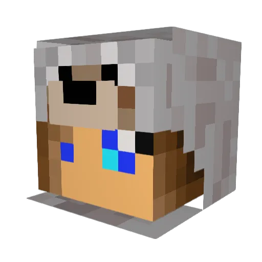 HutchGK Minecraft avatar head, 3D render