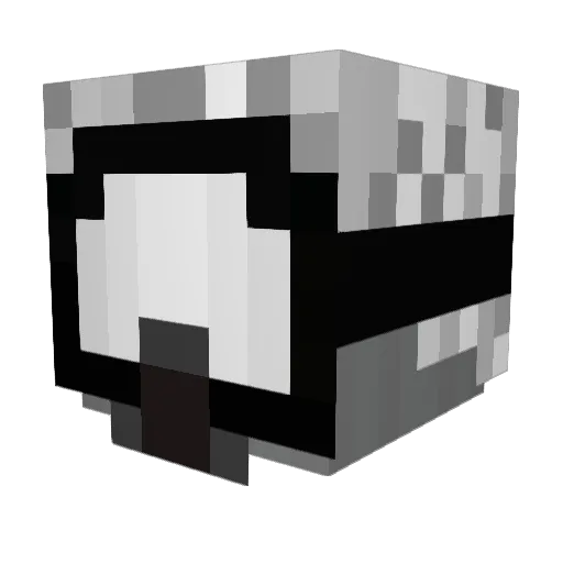 Hutchie_Fam Minecraft avatar head, 3D render