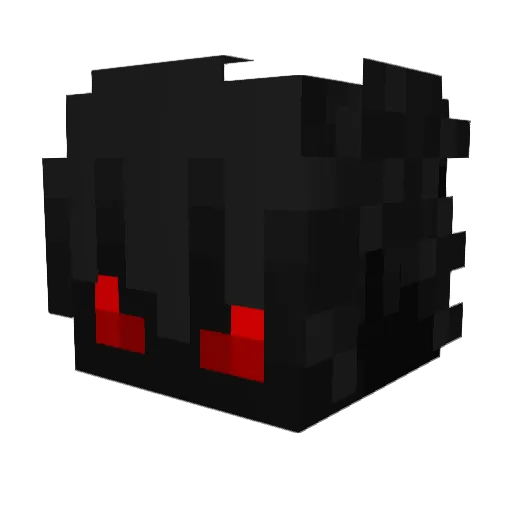 Hutta Minecraft avatar head, 3D render