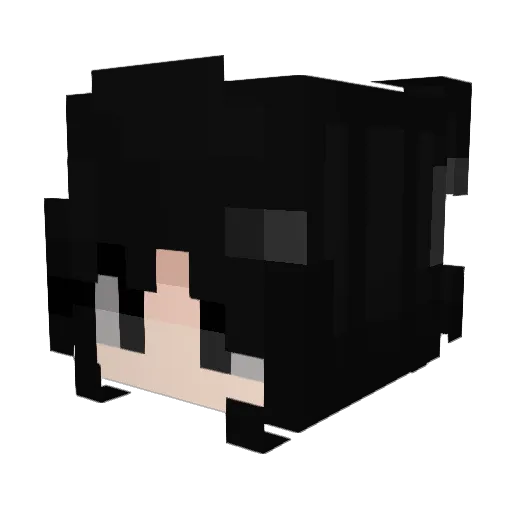 Huttenford Minecraft avatar head, 3D render