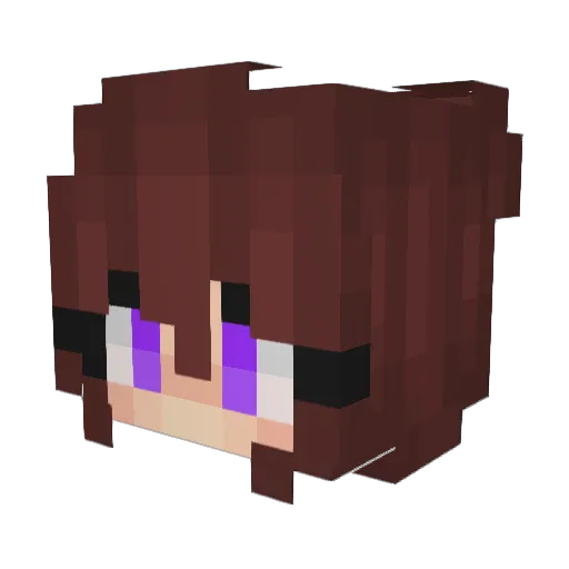 Hutzik Minecraft avatar head, 3D render