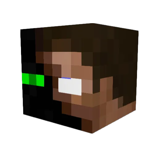 HuubKe161 Minecraft avatar head, 3D render