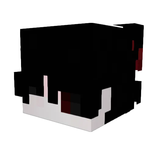 Huuii Minecraft avatar head, 3D render